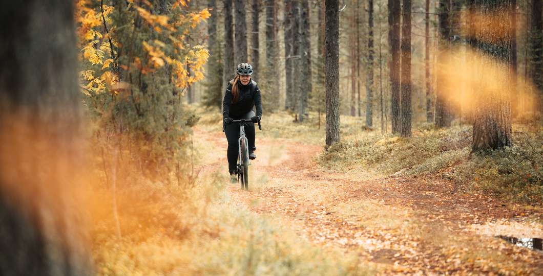 Gravel-pyöräilyä Kuusamossa, kuva Aapo Lappalainen
